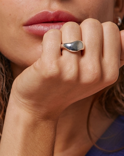 Enamel Copenhagen - Agnete Ring - Large - Sølvfarvet